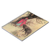 Vintager Rotkäppchen von Warwick Goble Notizblock (Linke Seite)