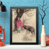 Vintager Rotkäppchen von Warwick Goble Poster