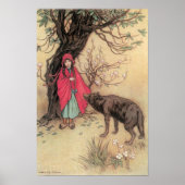 Vintager Rotkäppchen von Warwick Goble Poster (Vorne)