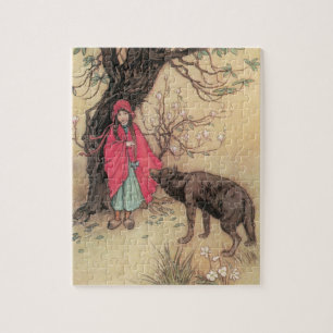 Vintager Rotkäppchen von Warwick Goble Puzzle