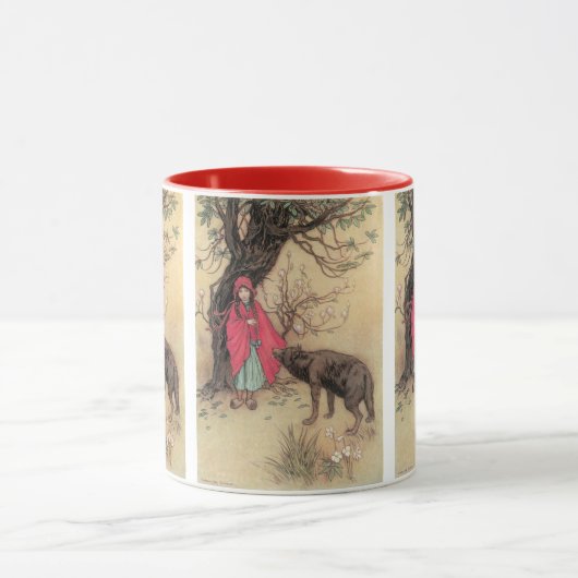Vintager Rotkäppchen von Warwick Goble Tasse (Zentrum)