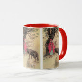 Vintager Rotkäppchen von Warwick Goble Tasse (VorderseiteRechts)
