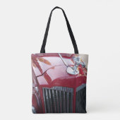 Vintager Rotkarosseriebeutel Tasche (Rückseite)