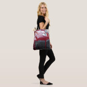 Vintager Rotkarosseriebeutel Tasche (Am Model)