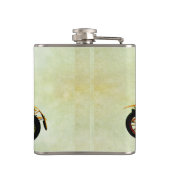 Vintager Rotkarosseriefenster Flachmann (Rückseite)