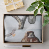 Vintager Rotschwanzhawk Seidenpapier (Geschenk)