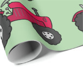 Vintager Rottraktor Geschenkpapier (Rolleneckpunkt)