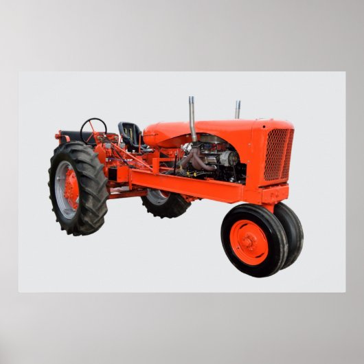 Vintager Rottraktor Poster (Vorne)