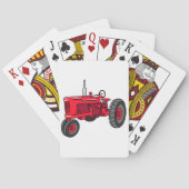 Vintager Rottraktor Spielkarten (Rückseite)