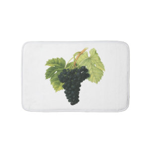 Vintager Rotwein, Bio Traubencluster, Lebensmittel Badematte