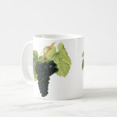 Vintager Rotwein, Bio Traubencluster, Lebensmittel Kaffeetasse (Vorderseite Links)