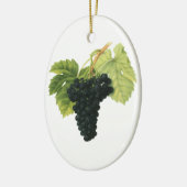 Vintager Rotwein, Bio Traubencluster, Lebensmittel Keramikornament (Links)