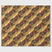 Vintager Rotzüchter Geschenkpapier (Flach)