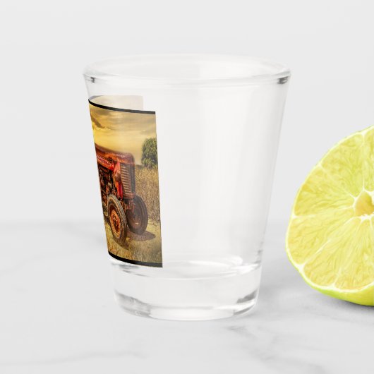 Vintager Rotzüchter Schnapsglas (Rechts)