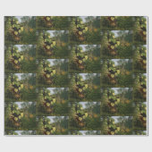 Vintager Rousseau-Kampf zwischen Tiger und Buffalo Geschenkpapier (Flach)