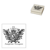 Vintager Royal Shield Custom Ex Libris, Buch Gummistempel (Stempel)
