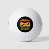 Vintager Rück-Bat Golfball (Vorderseite)