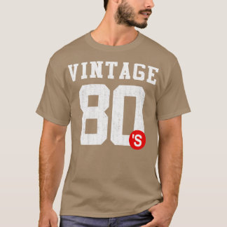 Vintager Rückdruck auf Hemd der 80er Jahre T-Shirt