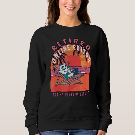 Vintager Ruhestand im Online-Editor Sweatshirt (Vorderseite)