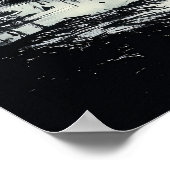 Vintager, ruhiger See - Naturschutz Poster (Ecke)