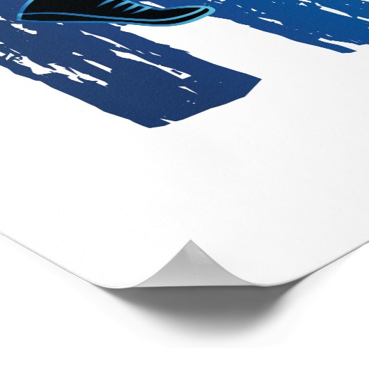 Vintager Runner - Ausführen Poster (Ecke)