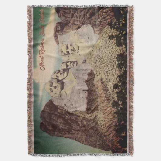 Vintager Rushmore Throw Blanket Decke (Vorderseite Vertikal)