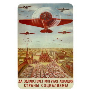 Vintager russischer Propaganda-Magnet Magnet
