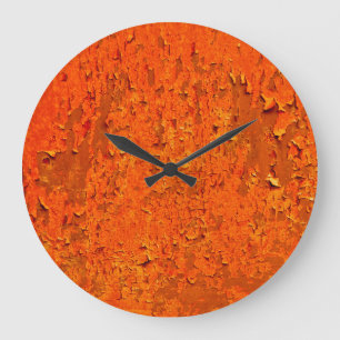Vintager Rust: Alte texturierte Oberfläche Große Wanduhr
