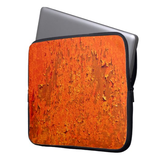 Vintager Rust: Alte texturierte Oberfläche Laptopschutzhülle (Vorderseite Links)