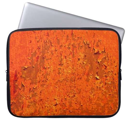 Vintager Rust: Alte texturierte Oberfläche Laptopschutzhülle (Vorderseite)