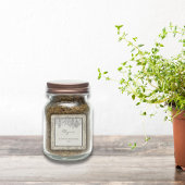 Vintager Rustikal getrockneter Kräuterkraut Etiketten