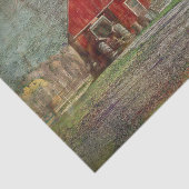 Vintager rustikaler altroter Texturstall Seidenpapier (Ausschnitt)