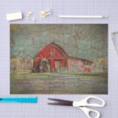 Vintager rustikaler altroter Texturstall Seidenpapier (Handwerk)