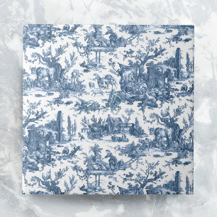 Vintager rustikaler Bauernhof Französisch Toile-Bl Fliese