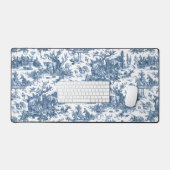 Vintager rustikaler Bauernhof Französisch Toile-Bl Schreibtischunterlage (Tastatur & Maus)