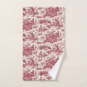 Vintager rustikaler Bauernhof Französisch Toile-Re Badhandtuch Set (Handtuch)