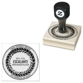 Vintager rustikaler, benutzerdefinierter schwarzer gummistempel