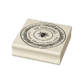 Vintager, rustikaler Bienenname Gummistempel (Stempel)