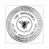 Vintager, rustikaler Bienenname Gummistempel (Prägung)