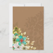 Vintager Rustikaler Eiffelturm Quinceanera Einladung (Rückseite)