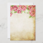 Vintager Rustikaler Eiffelturm Quinceañera Einladung (Rückseite)