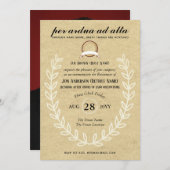 Vintager Rustikaler FOTO Beruf Themed Einladung (Vorne/Hinten)