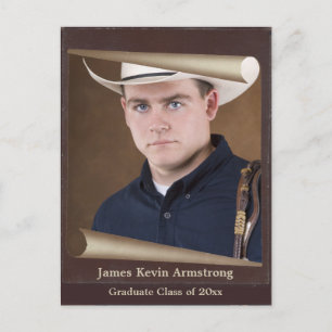 Vintager rustikaler Foto-Rahmen Save the Date Ankündigungspostkarte