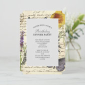 Vintager, rustikaler, französischer Eiffelturm Par Einladung (Stehend Vorderseite)