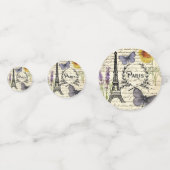 Vintager, rustikaler, französischer Eiffelturm Par Konfetti (Vorderseiten)