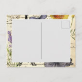 Vintager, rustikaler, französischer Eiffelturm Par Postkarte (Rückseite)