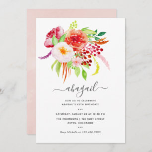 Vintager Rustikaler Geburtstag Einladung