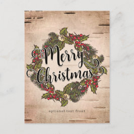 Vintager Rustikaler Geburtstag Frohe Weihnachten