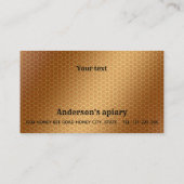 Vintager rustikaler Goldkalligraphiezweig Visitenkarte (Rückseite)