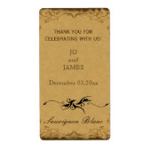 Vintager rustikaler Hochzeitwein (Vorne)